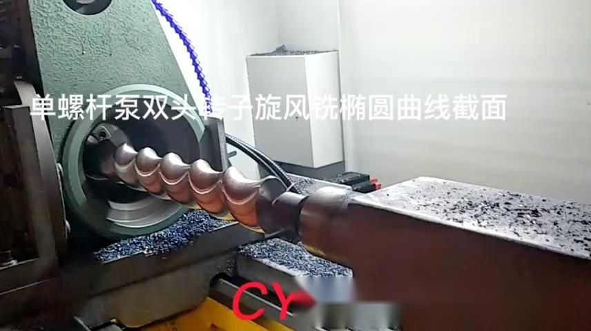 螺桿泵雙頭轉(zhuǎn)子旋風銑加工